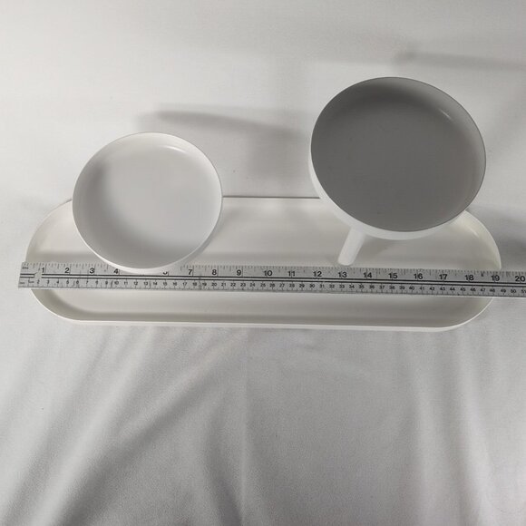 IKEA Chilistran Plant Stand Henrik Preutz White Metal 604.922.45 19.25x5.5" - Picture 15 of 16